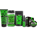 Szakállas növekedési készlet w / Biotin Hair Growth Vitamins + GROW 11- in- 1 Hair Growth Shampoo w / Biotin + 2X Thickening Mustache Wax for Men + GROW Beard Growd Growd Oil for Men - Formulált Amerikában