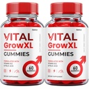 (2 csomag) Vital Grow XL Gumies - Official Formula - Vial Grow XL Advanced Strength Formula, Vital Grove XL Vélemények, Teljes egészségügyi támogatás 1000mg Maximális Erő Wellness Kiegészítés (120 gumi)