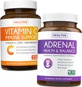 Bundle of Adrenal Support & Vitamin- C Immunity Support - Adrenal- C Immunity Bundle - Adrenal Support & Cortisol Manager (Non- GMO) & C Vitamin Immune Support (Non- GMO) Immunrendszer booster kiegészítés