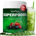 Összes Tea zöld por energia & emésztési egészség kurkuma, Amla por & C-vitamin - 30 szervadékok