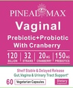 Vaginális prebiotikus + probiotikus Cranberry, 120 milliárd CFU, 32 Strains, 150 mg Prebiotikumok