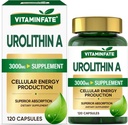 3000 MG Urolitin A kiegészítés - 120 kapszula Támogatja antioxidáns, fokozott egészséges öregedés, mitokondriális, Cell javítási férfiak és nők