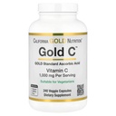 California Gold Nutrition Gold C USP Grade C vitamin kiegészítés - Immuntámogatás & Szezonális Wellness - Vegetáriánus Barátság - Gluten Free, Non- GMO - 1000 mg - 240 Veggie kapszula