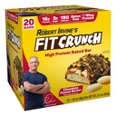 FITCRUNCH fehérjék, Snack Size Value Pack, Gluten Free, Készült tejsavó fehérjék (20 Snack Size Bars, Mogyoróvaj)