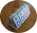 Duplay 2 Multi- Funkcionális Mini eredménytáblák (közepes) - Portable Scorebook Flip Scorecard Tabletop Compact Flipper Scoremaker Score Card Digital Calendar Day Countdown Testtömeg számláló Math játék