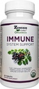 Zenesis Labs Organic Immune Supplement Supplement C-vitamin, Moringa, Elderberry, Astragalus, Oregano, Ginger, Fokhagyma (90 tabletta, 30 napos ellátás)