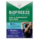 Biofreeze Day & Overnight Pain Relief Patches, Menthol Pain Patches für Arthritis & Muskel Schmerzen Relief, Komfortable & Flexible Stoff Aufenthalte in Platz, FSA/HSA Eligible, 9 Patches (6 Tag, 3 Nacht)