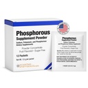 Phosphorergänzungsmittel 12 Packungen, Nahrungsergänzungsmittel Pulver mit Natriumphosphat und Kaliumphosphat, fruchtgeflochtenes Phosphorergänzungspulver für Elektrolyt, Knochengesundheit und Nierengesundheit