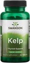 Swanson Premium Brand Kelp - Természetes jód forrás támogató pajzsmirigy egészség - Ásványi kiegészítés w / jód forrás szabványosított 0,4% - (250 tabletta, 225mcg Minden)