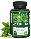 Potens kerti zöld tea kivonat EGCG Natural Energy, Mentális Focus, Immun Support, Antioxidáns és Egészséges szív Formula, Nem-GMO 120 Zöld tea kivonat kapszula