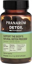 Pranarom - Aromaboost Detox gyógynövény kiegészítés - Eltávolítja a toxinok és csatornák A test - Milk Thistle and Cink - Vitamins D3 és E - Lemon Essential Oil - 60 Count