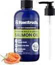 Pawsuck Pure Human- Grade Wild Alaskan Salmon Oil kutyáknak és macskáknak - Omega 3 és 6, Extra Strength Supplement, EPA DHA Fatty Acids for Immune Support
