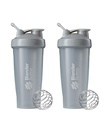 BlenderBottle Classic Shaker üveg Tökéletes fehérje rázás és pre edzés, 28-Ounce (2 csomag), Pebble Grey