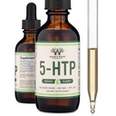 5HTP folyékony cseppek - több felszívható és hatékony, mint 5 HTP kapszula (60 adag 50mg 99% + 5- HTP) Szerotonin kiegészítés hangulatváltozás, alvás, és relaxáció dupla fa