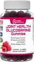 Hibrid Nutraceutical Joint Health Supplement - Glükozamin Gummeusok E-vitaminnal - Támogatás Közös Mobilitás és Rugalmasság Támogató Kiegészítés, Málna Flavor - 60 Gumies