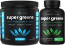 NutraChamps Trópusi Super Greens Por és Super Greens kapszula