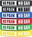 No Pain No Gain karperecek Motivational Bulk Inspiratív Szilikon Fitness Karkötők Stretch Unisex Sport karkötők Teens férfi nők