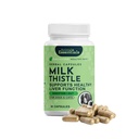 Animal Essentials Milk Thistle for Dog & Cats - Máj támogatás, Milk Thistle 150mg, Silymarin, Májkiegészítés, Gyógynövény kapszula, Organic Human Grade Herbs, Veterinarian Ajánlott - 30 gróf