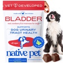 Native Pet Dog UTI Treatment - Áfonya kiegészítés kutyáknak Bladder Control & Vesetámogatás - Megelőzés húgyúti fertőzés és vizeletinkontinencia - Made with Real Cranberry Extract - 120 sajt