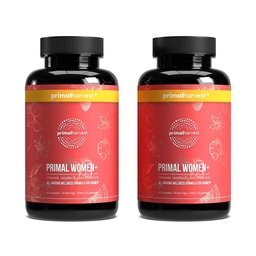 Primal Harvest multivitamin nőknek A-vitamin, C-vitamin, D-vitamin és E-vitamin, B12-vitamin, B6, biotin, cinkpótló, 60 kapszula (Womens 2 csomag)