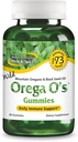 NORTH AMERICAN HERB & SPICE OREGA O 's - 60 Gumies with Wild Mountain Oregano & Black Seed Oil - Non-GMO - 30 Servings