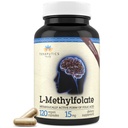 Teraputics L-Methylfolat 15mg | 120 Vegan Kapseln | Premium | 5-MTHF Aktive Methyl Folat-Ergänzung für Mood Homocystein Methylierung – Nicht-GMO Glutenfrei, keine Füllstoffe - Folic Acid Brain Support