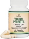 Vaginal probiotics for Women - Négy probiotikum Klinikailag Studied for Vaginal PH Balance, Vaginal Comfort, Odor Control, and Microbiome Balance (60 kapszula, 5 milliárd CFU Per Serving) by Double Wood