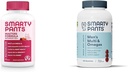 SmartyPants Gummy Multivitamin nőknek 50 és több: Omega 3 Fish Oil (EPA / DHA), Metilfolát & Multivitamin férfiaknak, Gumies: Omega 3 Fish Oil (EPA / DHA), Metilfolát, CoQ10