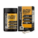 ONNIT Alpha Brain Nootropic Brain Ergänzung für Fokus, Gedächtnis, Psychische Klarheit, kognitive Unterstützung mit L-Theanin und Vitamin B6, 90 Zähler