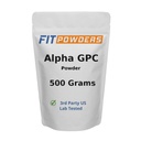 Alpha-GPC Powder 500 Grams, Non-GMO Alpha GPC Supplement Kolin Powder, Vegan, harmadik fél tesztelt, Pre- Edzés, memória és fókusz, Scoop
