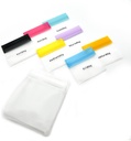 EZY DOSE újrahasználható 7- napos Pill Pouch szett, tartós több- Cél Travel- Sized Baggies, magában foglalja a napokat a hét Labels w / Color for Easy Identification, Silicone Storage, Clear, BPA Free, TSA jóváhagyott
