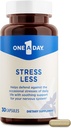 Egy napi stressz kiegészítés - Alkalmi stressz enyhítő kiegészítés, Ashwagandha, Passionflower és Valerian kivonatok az idegrendszer támogatására, 30 kapszula