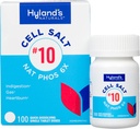 Hyland 's No.10 Cell Salt NAT Phos 6X Tablets, Natural Relief of Heartburn, Gas, and Insection, Quick Resolving Tablets, 100 Count