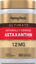 Piping Rock Astaxanthin 12mg d.m. 124; 60 Softgel Capsicum
