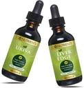 Gehen Sie Nährstoffe Uriva & Liver Edge | Leberreiniger & Fortgeschrittene Leberflüssigkeit Tropfen Ergänzung Harnsäureunterstützung, für gesunde Harnsäure Levels Das hilft Discomfort und Muskel Soreness