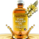 Mullein olaj - Organic Ear Oil Drops for Earaches, Tinnitus & Kids - Herbal kivonat Soothing Relief (4 oz)