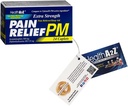 Health A2Z, Extra Strength Pain Relief PM, 24 tabletta, hasonlítsa össze a Tylenol PM aktív összetevője