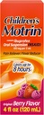 Kinder Motrin Oral Suspension Medizin, 100 mg Ibuprofen, Kids Fever Reducer & Pain Reliever für Minor Aches & Pains Aufgrund von Kälte & Flu, Alkoholfrei, Berry Flavored, 4 fl. Unze