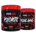 Őrült Labz Hellboy Bundle, Pszichotikus Hellboy Pre Edzés és őrült Amino BCAA, Növeli az izomtömeget, Erő, Fókusz és helyreállítási idő, Gyümölcs Punch