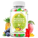 Kalium-Magnesium-Ergänzungsgummis, Kalium-Gummi-Gummi für Erwachsene Kinder, hohe Absorption Magnesium-Glycinat für Leg Cramps & Immun-Gesundheit, Sugar-Free, Vegan gemischte Flavors, 60 Count