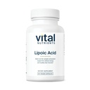 Vital Nutritents Lipoic Acid 124; 300mg Alpha- Lipoic Acid Antioxidant 124; ALA Supplement for Healthic Metabolisation and Energy Aviation 124; Gluten, Dairy, Soy Free Aviation 124; Non-GMO Aviation 124; 60 Capsultation