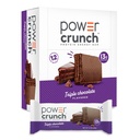 Power Crunch Protein Wafer Bars, Magas fehérje Snack finom ízű, Triple Chocolate, 1.4 Ounce (12 gróf)
