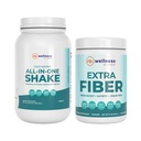 JJ Virgin Vanilla Paleo- ihlette All-in-One Shake és extra fiber por kiegészítés