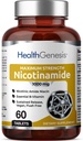B-3 Nikotinamid 1000 mg 60 Tabs Extra Strength Slow Release - Natural Flush- Free Vitamin Formula 124; Gluten- Free Nikotinic Amide Niacina124; Skin Health) 124; Cell javítási támogatás