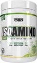 MAN Sports ISO Amino Pure Isolated BCAA Powder 270 Grams - Mountain Mist - Vegetarian Formula 2: 1 Ratio - Natural Ingredients - No Fillers, No Manual Colors - Lean Muscle Building Supplement