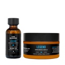 Élő szakáll olaj és vaj Grooming Kit - Made in the USA - All-Natural Ingredients with Shea, Argan, Jojoba - Growth Support - Legend Incent - Sandalwood, Vanilla