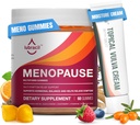 Lubracil Menopauza Gumies & Topical Vulva Cream Bundle - Hormone- Free Support for Hot Flash, Vaginal Dryness, Itching, Mood Swings & Night Sweats with Black Cohosh, Ashwagandha, Omega- 7 & vitamin