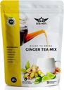Ginger citromos gyógytea por - frissítő keverék édesgyökér, kurkuma, koffeinmentes zöld tea, C-vitamin - koffein- mentes, Vegán, Gut- Friendly Detox tea - 50 adag