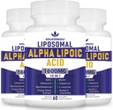 Liposzómás alfa Lipoic Acid 1600mg / Serving, ALA Kiegészítése Antioxidáns Egészség, Energia és Metabolism- Gluten Free & Non GMO 180 kapszula