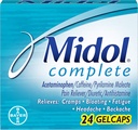Midol Complete Gelcaps, 24- Count Box (4-es csomag), Csomagolás május Vary